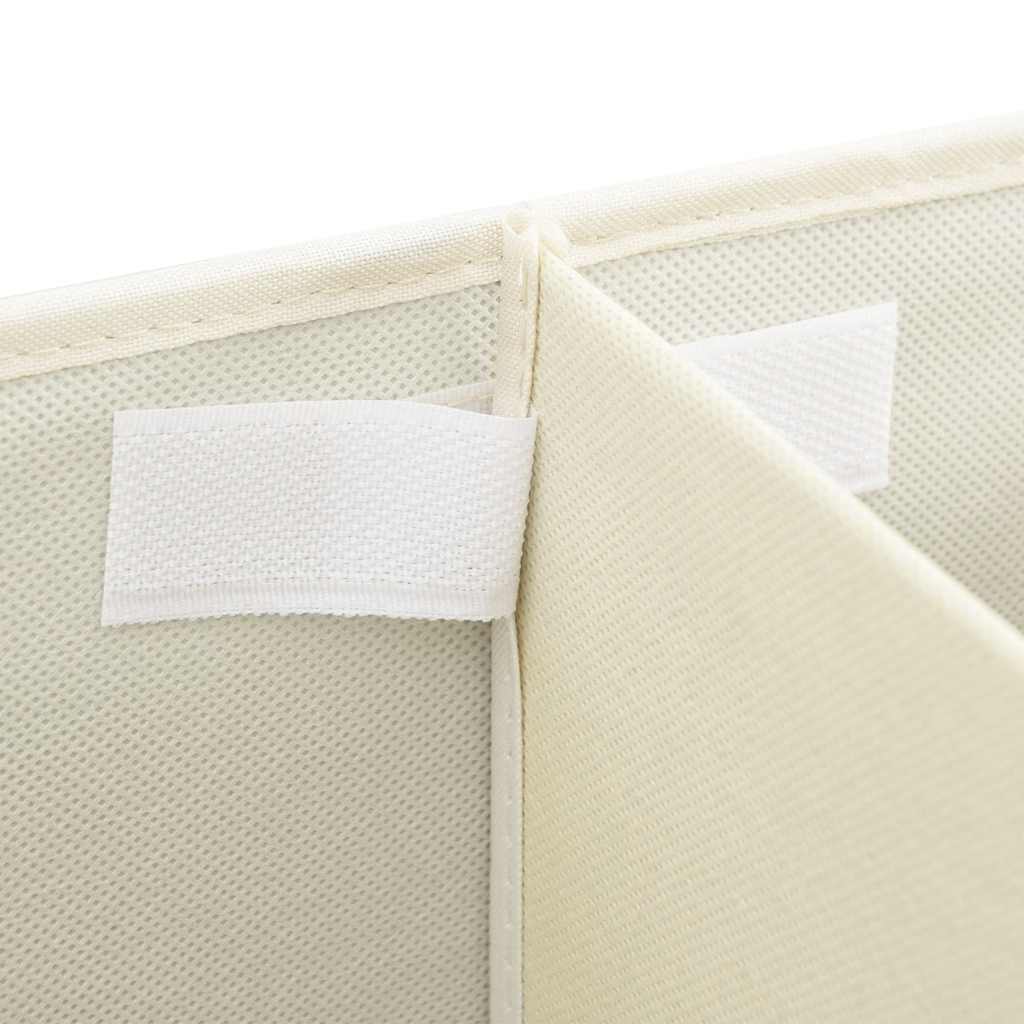 Caixa de arrumação 50x30x25 cm tecido cor creme