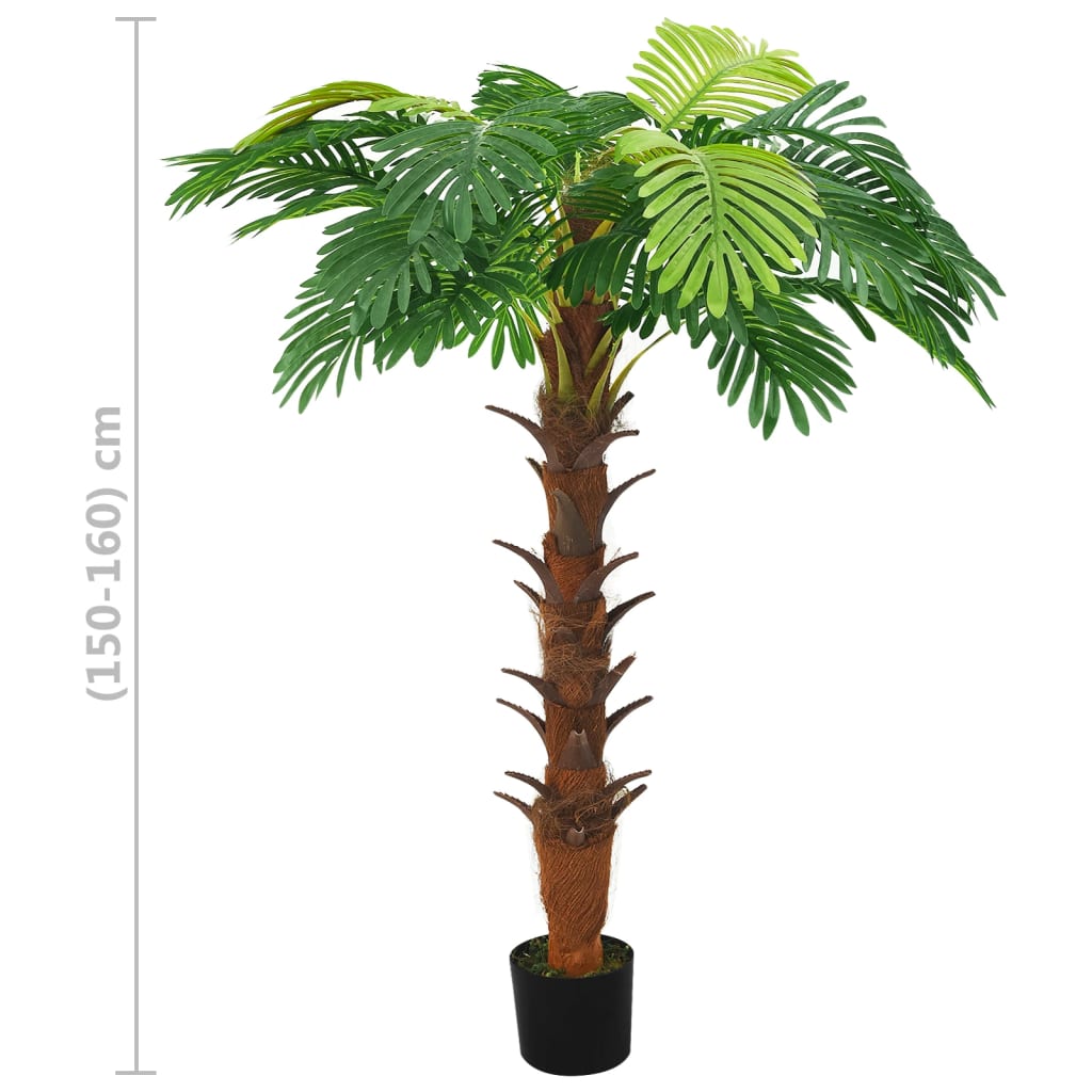 Palmeira cica artificial com vaso 160 cm verde