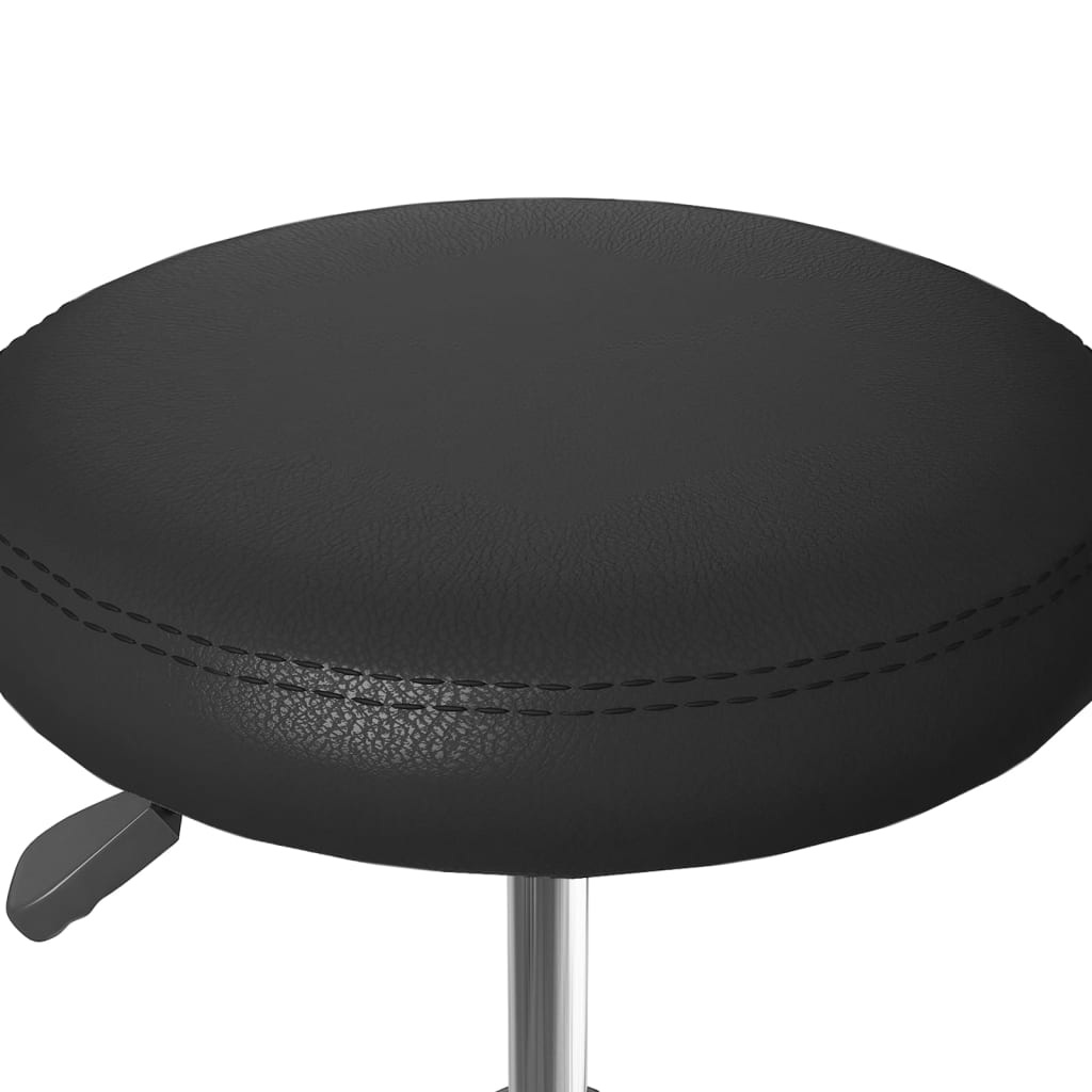 Cadeiras de jantar 2 pcs couro artificial preto