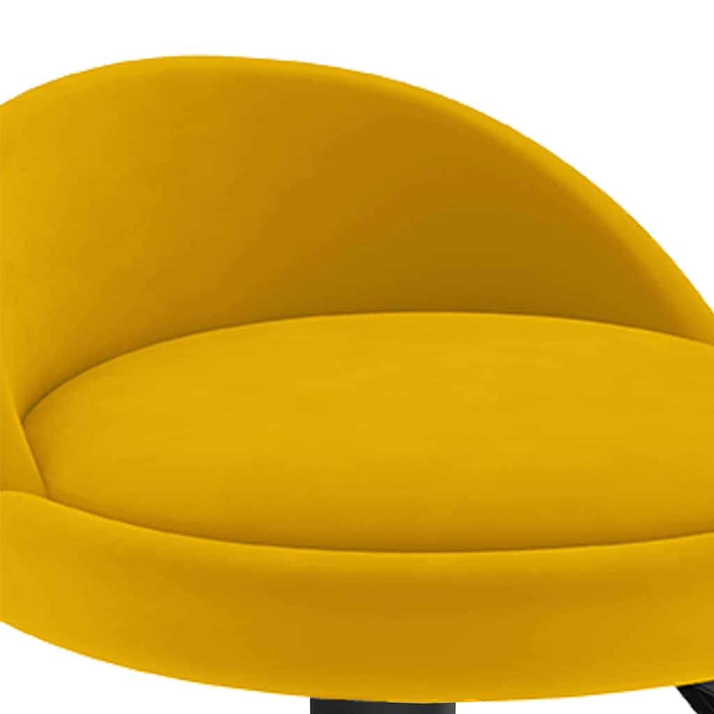 Banco de bar veludo amarelo