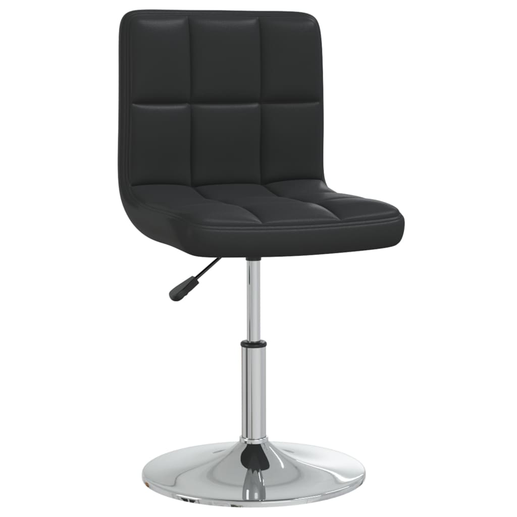 Cadeiras de jantar 2 pcs couro artificial preto