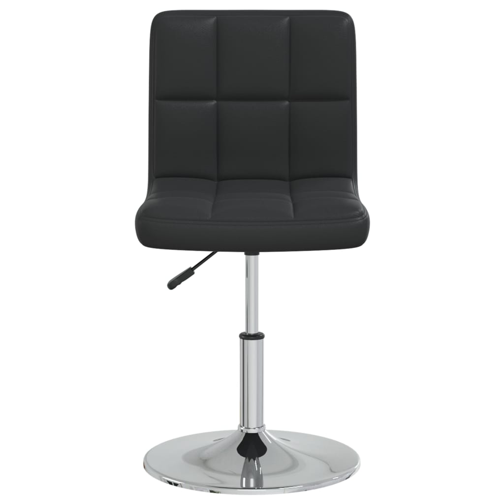 Cadeiras de jantar 2 pcs couro artificial preto
