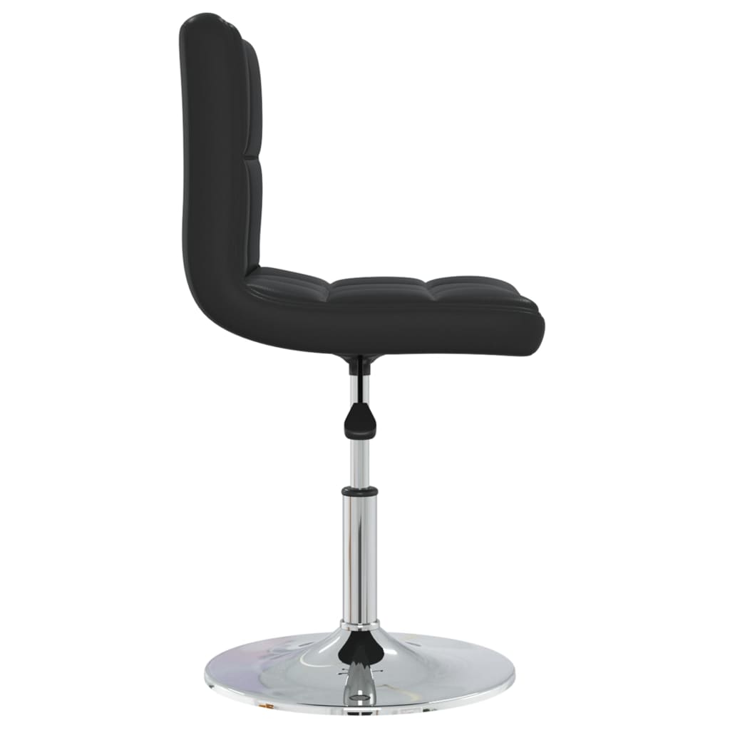Cadeiras de jantar 2 pcs couro artificial preto