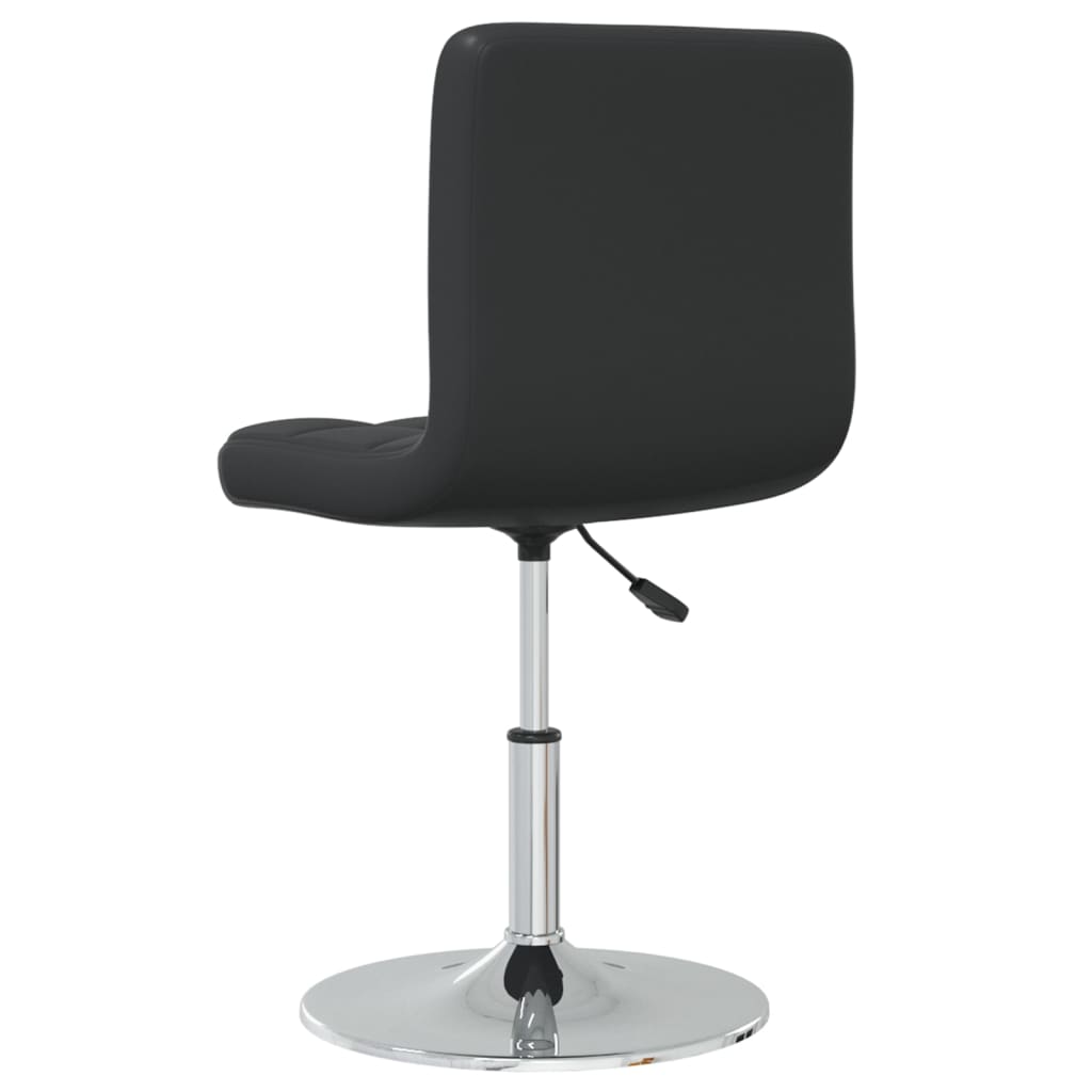 Cadeiras de jantar 2 pcs couro artificial preto