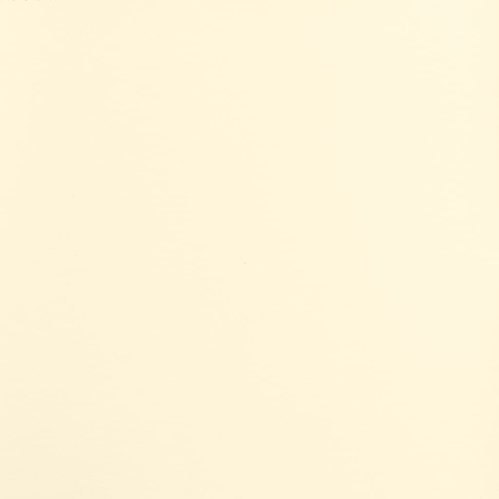 Cadeiras de jantar giratórias 2 pcs tecido cor creme