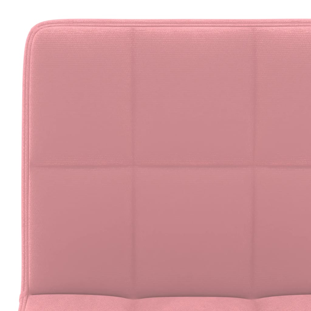 Banco de bar veludo rosa