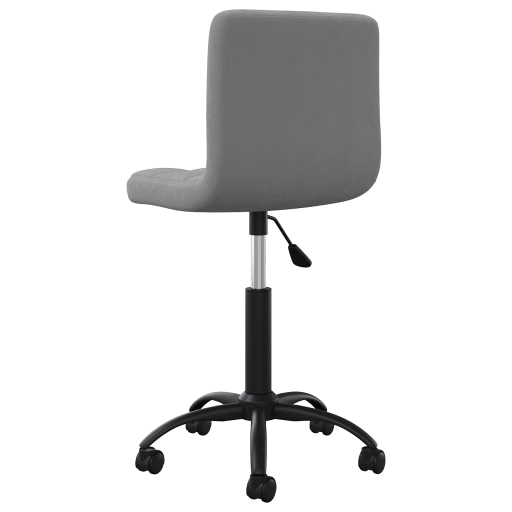 Cadeira de escritório giratória veludo cinzento-escuro