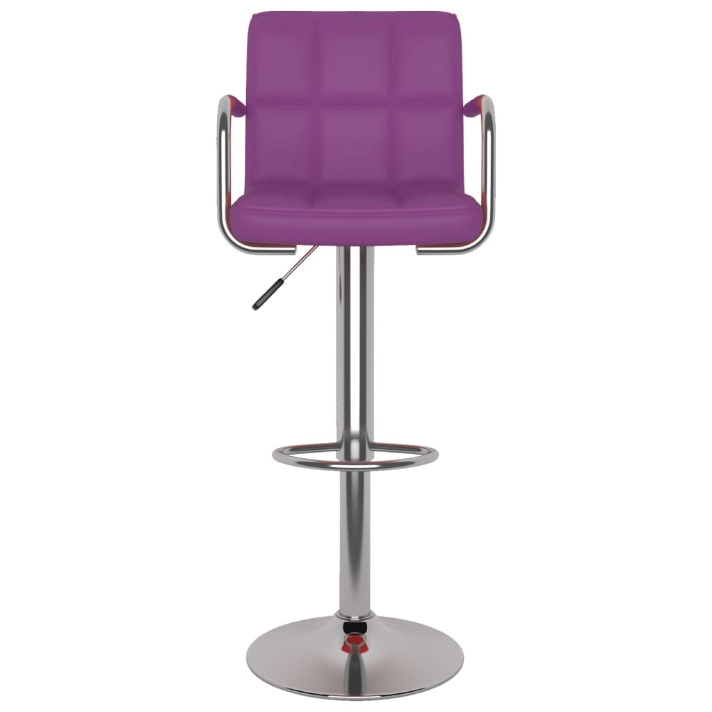 Bancos de bar 2 pcs couro artificial roxo