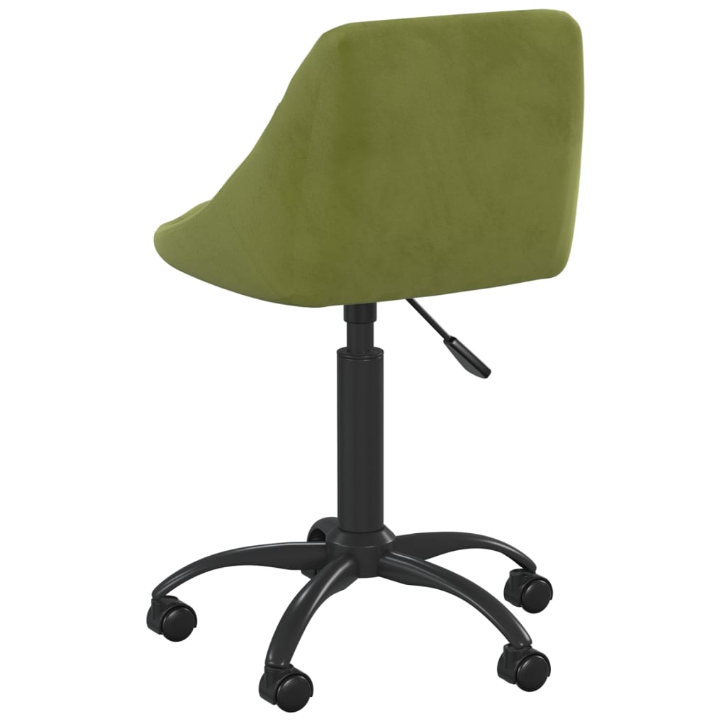 Cadeira de jantar veludo verde-claro