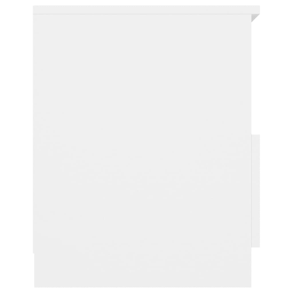 Mesas de cabeceira 2pcs 40x40x50 cm derivados de madeira branco