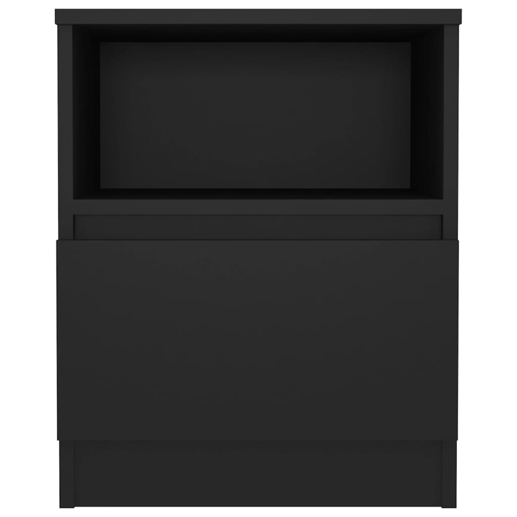 Mesa de cabeceira 40x40x50 cm derivados de madeira preto