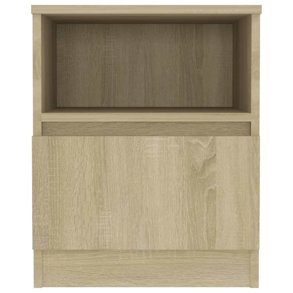 Mesa de cabeceira derivados de madeira carvalho sonoma