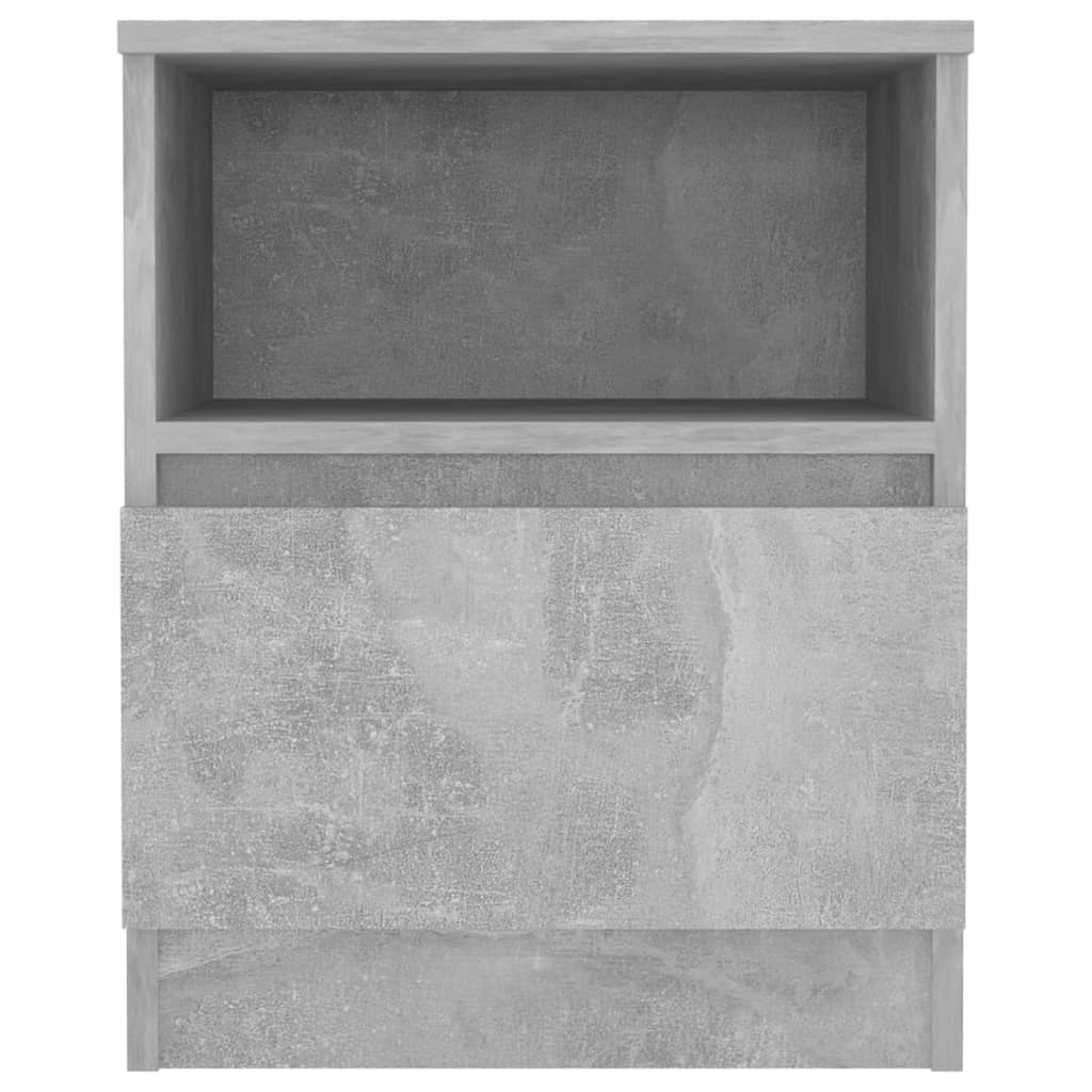 Mesa de cabeceira 40x40x50cm derivados de madeira cinza cimento