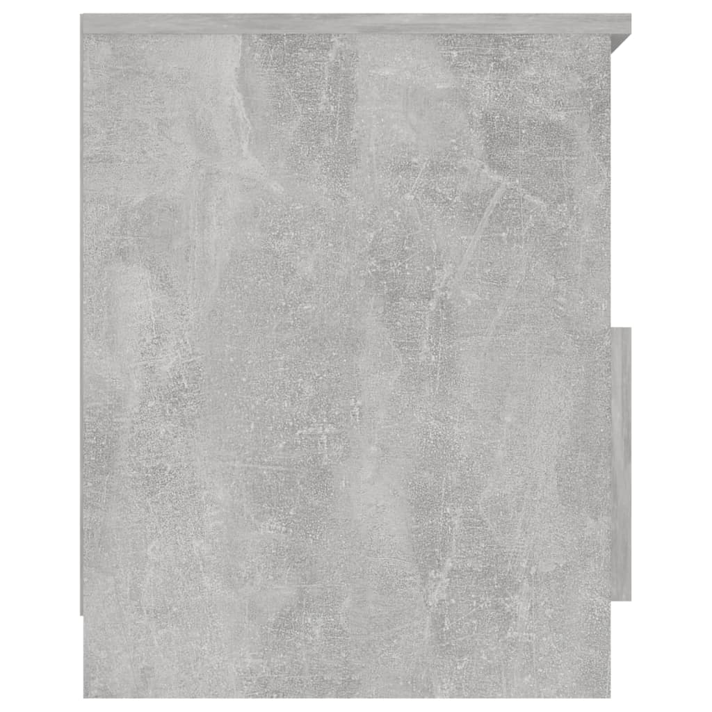 Mesa de cabeceira 40x40x50cm derivados de madeira cinza cimento