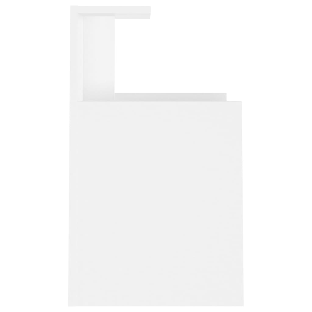 Mesas de cabeceira 2 pcs derivados de madeira branco