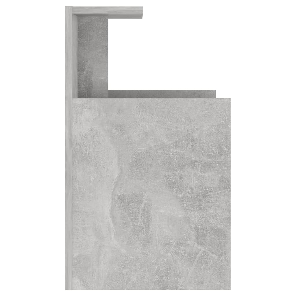 Mesas de cabeceira 2 pcs derivados de madeira cinza cimento