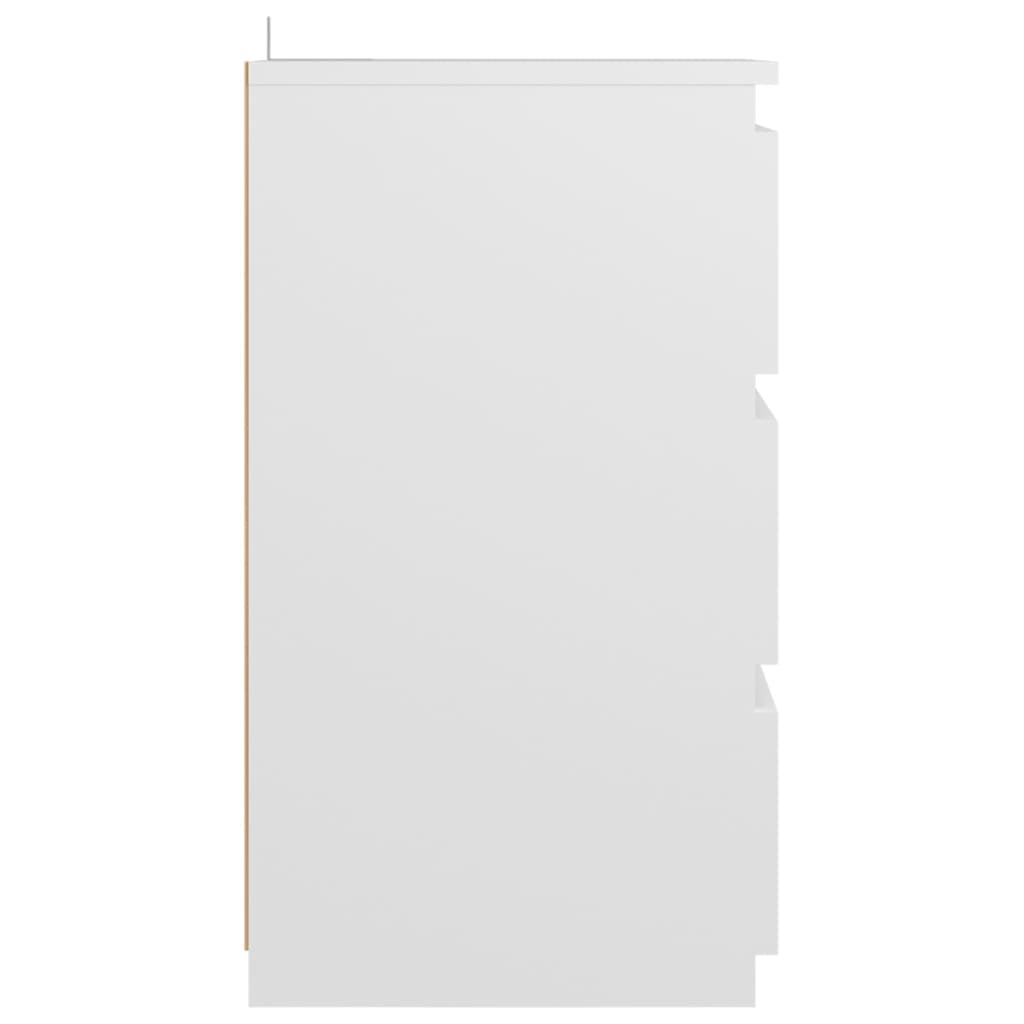 Mesa de cabeceira 40x35x62,5 cm derivados de madeira branco