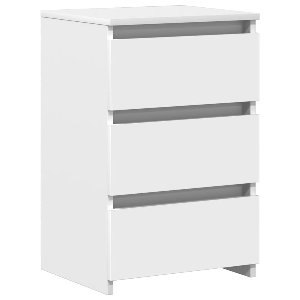Mesas de cabeceira 2 pcs 40x35x62,5 cm derivados madeira branco