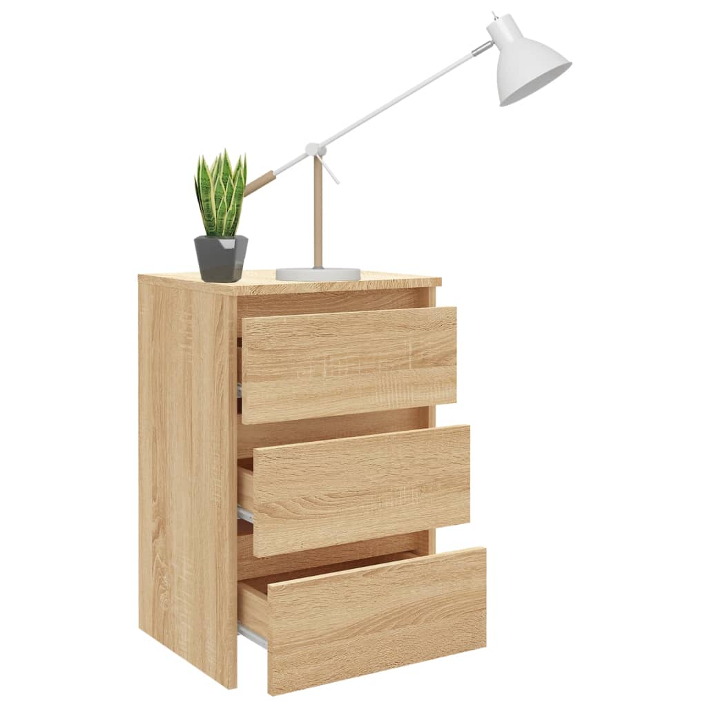 Mesa cabeceira 40x35x62,5 cm derivados madeira carvalho sonoma