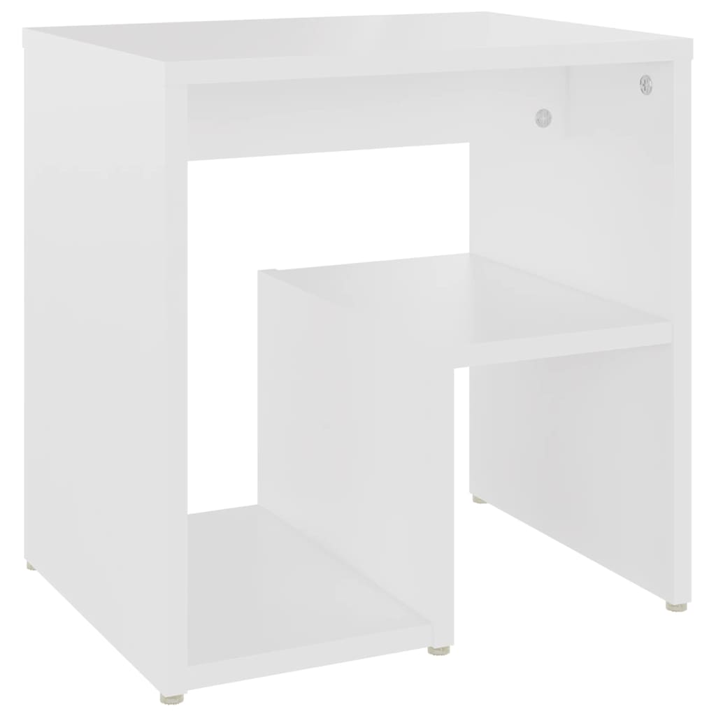 Mesas de cabeceira 2 pcs 40x30x40 cm derivados madeira branco