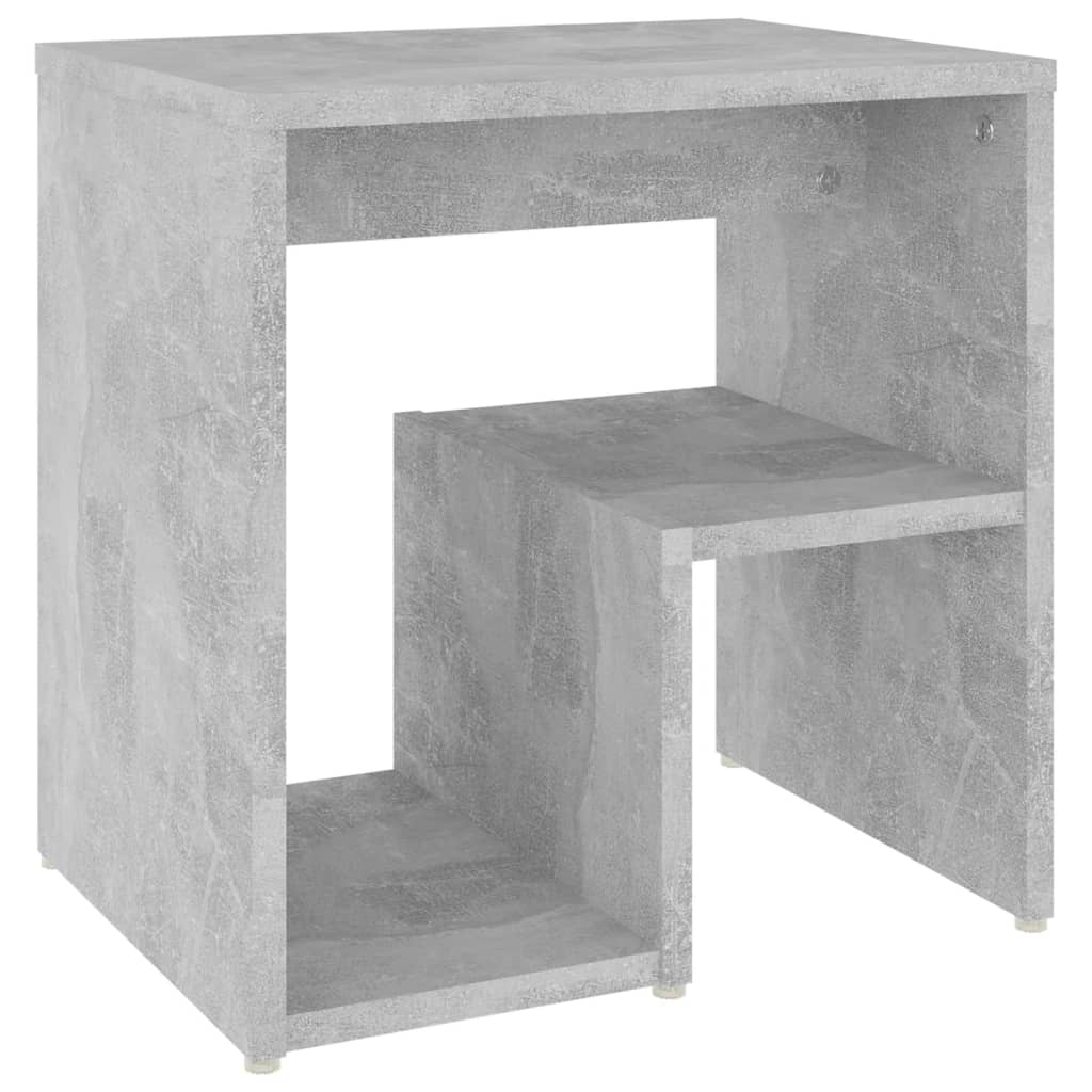 Mesas de cabeceira 2 pcs derivados de madeira cinzento cimento