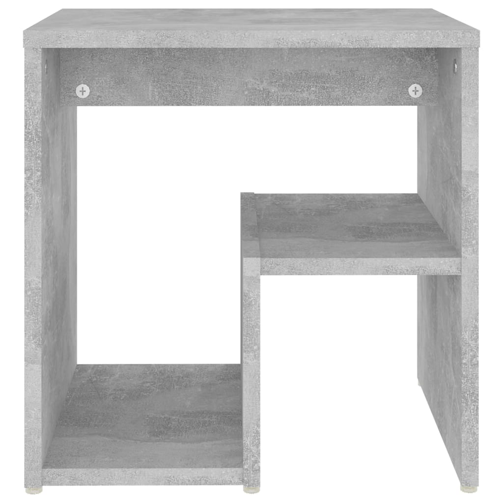 Mesas de cabeceira 2 pcs derivados de madeira cinzento cimento