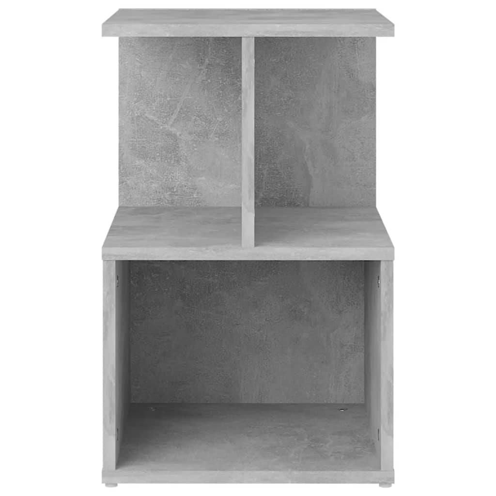 Móvel lateral 35x35x55 cm derivados de madeira cinzento cimento