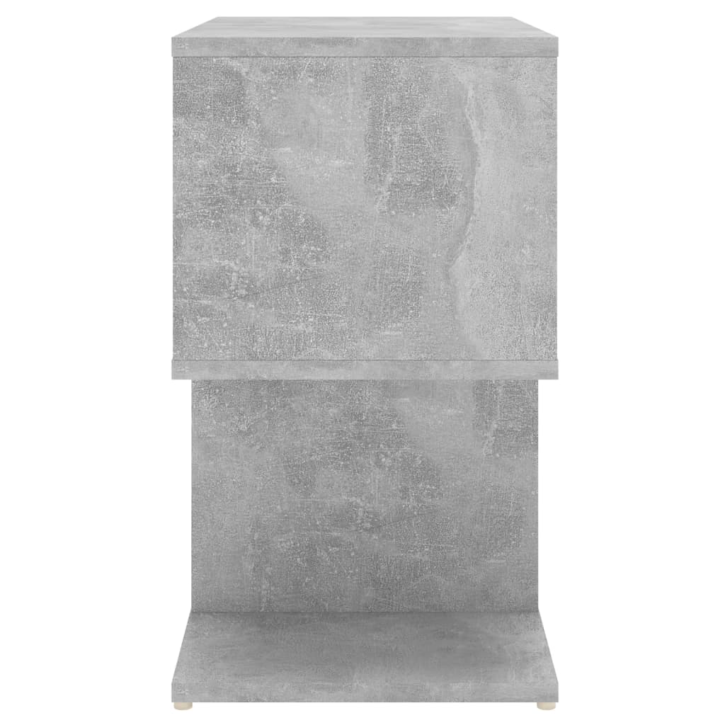 Mesas de cabeceira 2 pcs derivados de madeira cinza cimento