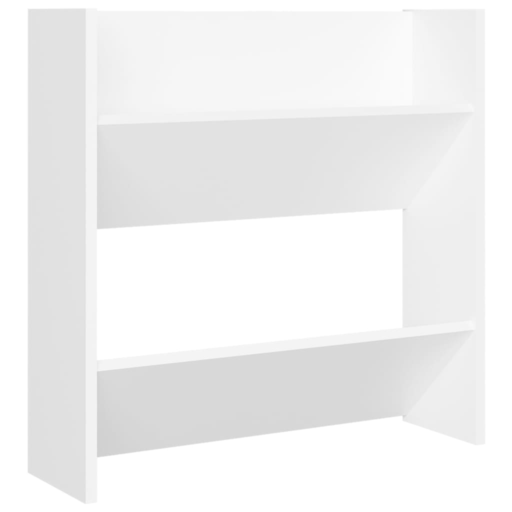 Sapateiras de parede 4 pcs derivados de madeira branco