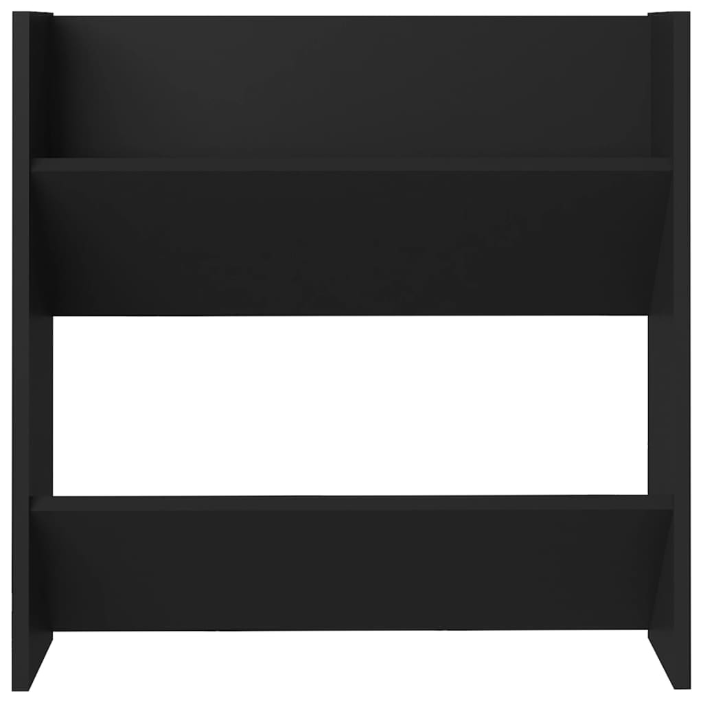 Sapateiras de parede 4 pcs derivados de madeira preto