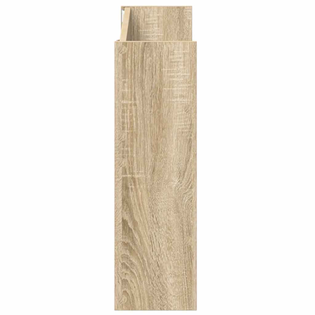 Sapateiras de parede 2 pcs 80x18x60cm contrapl. carvalho sonoma