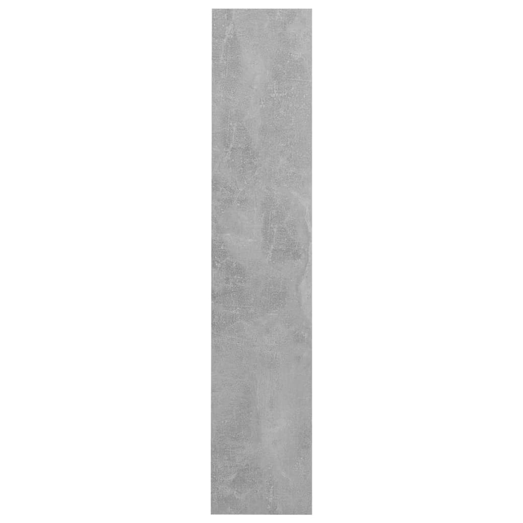 Sapateira de parede 60x18x90 cm contraplacado cinzento cimento