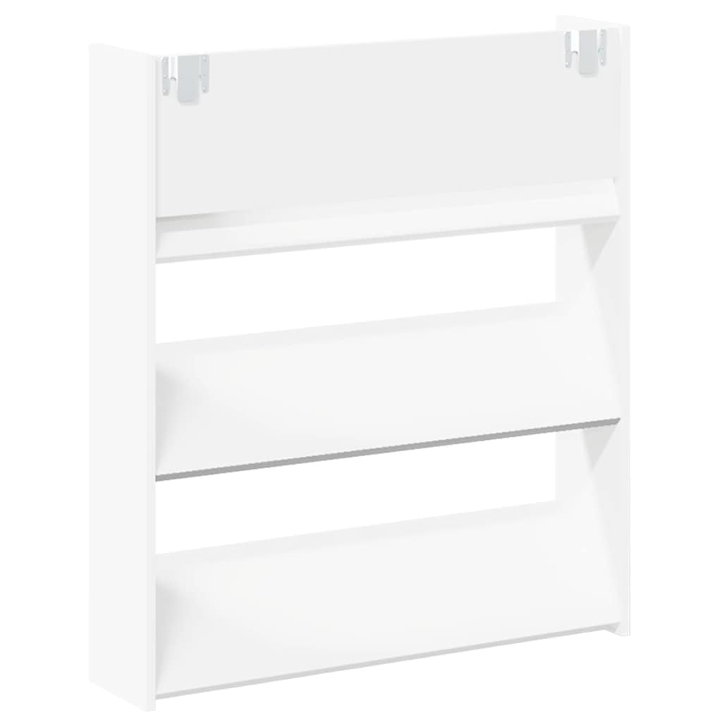 Sapateira de parede 80x18x90 cm derivados de madeira branco