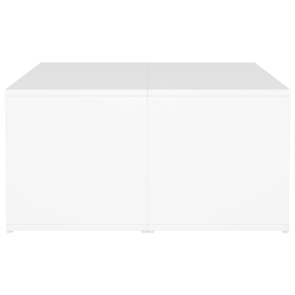 Mesas de centro 4 pcs 33x33x33 cm derivados de madeira branco