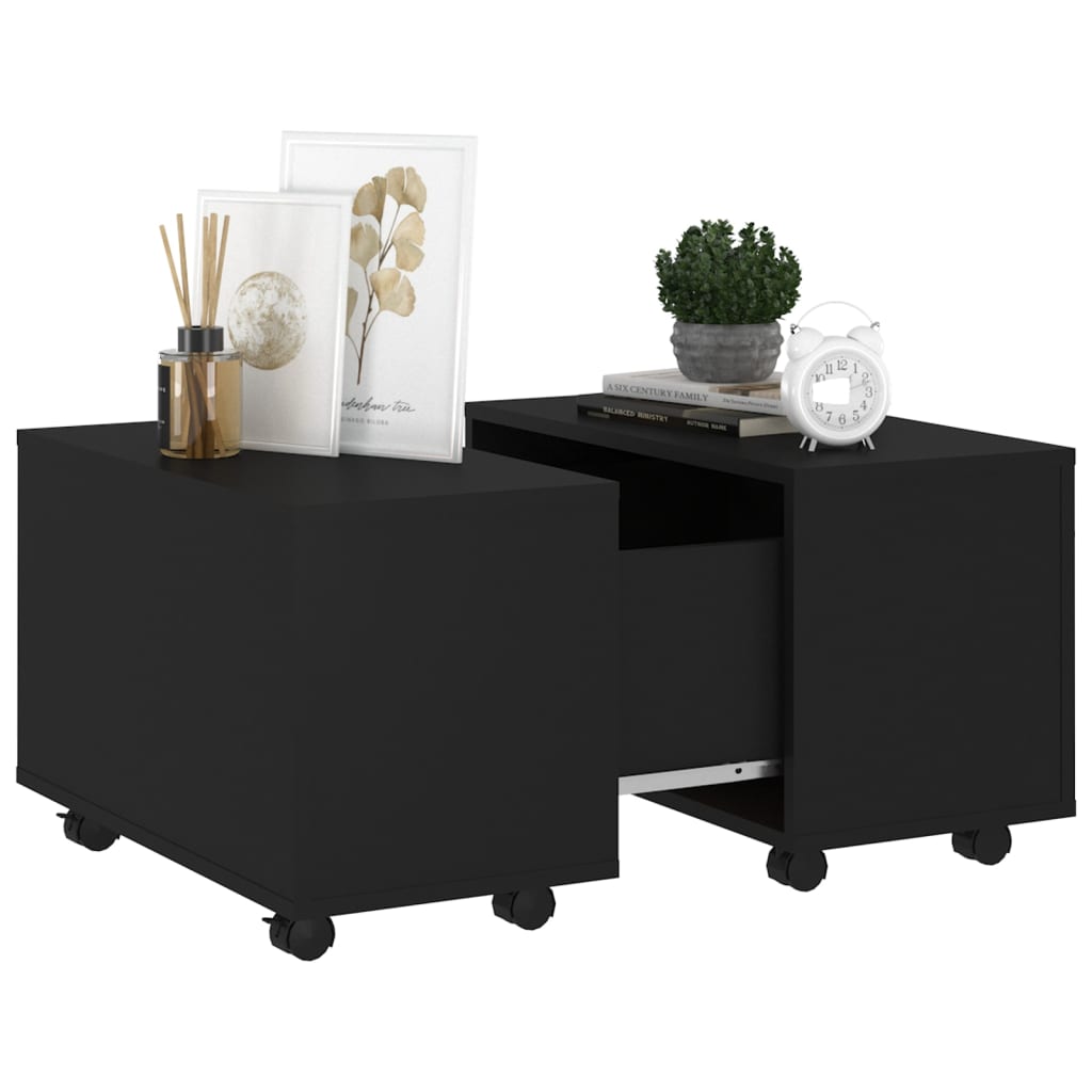 Mesa de centro 60x60x38 cm derivados de madeira preto