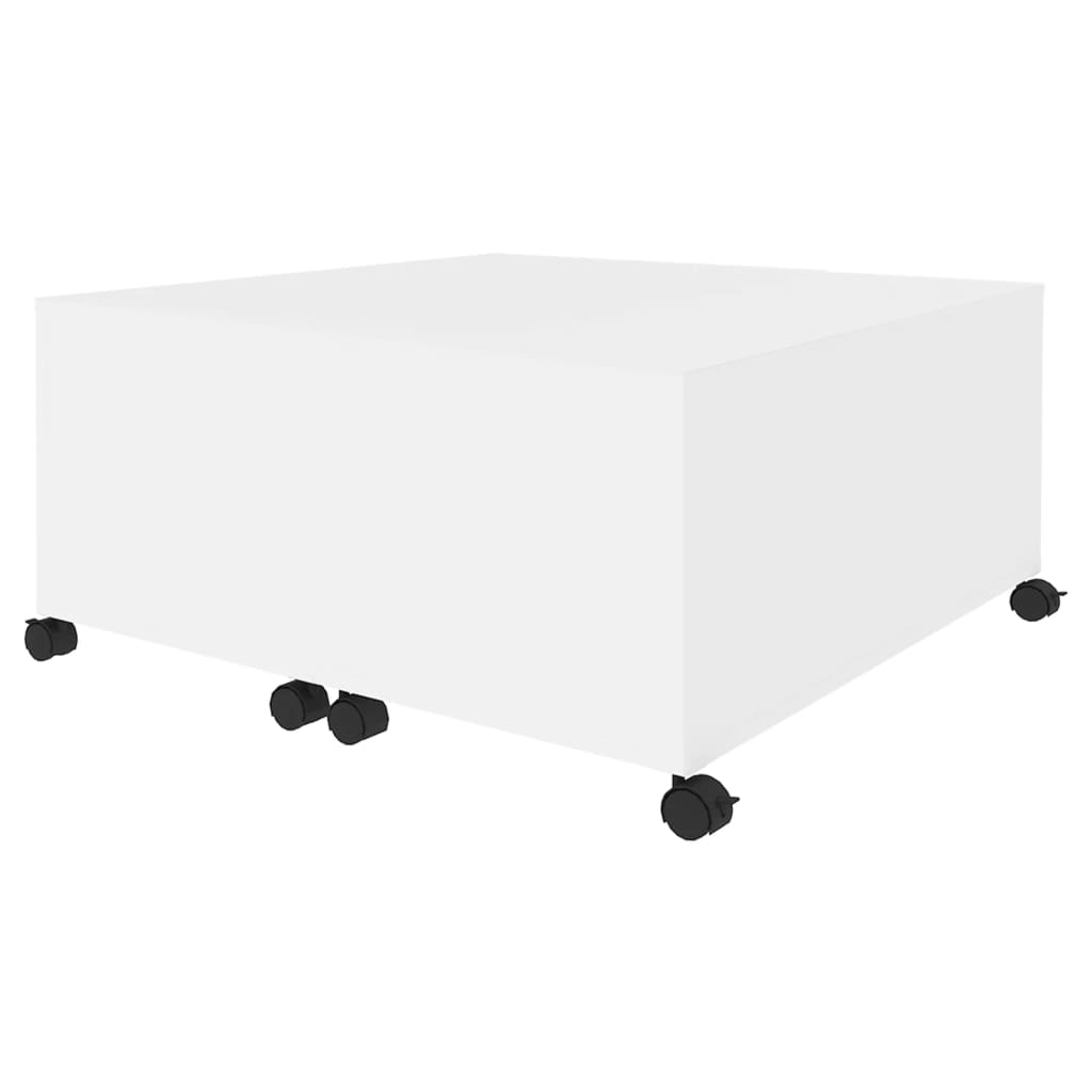 Mesa de centro 75x75x38 cm contraplacado branco