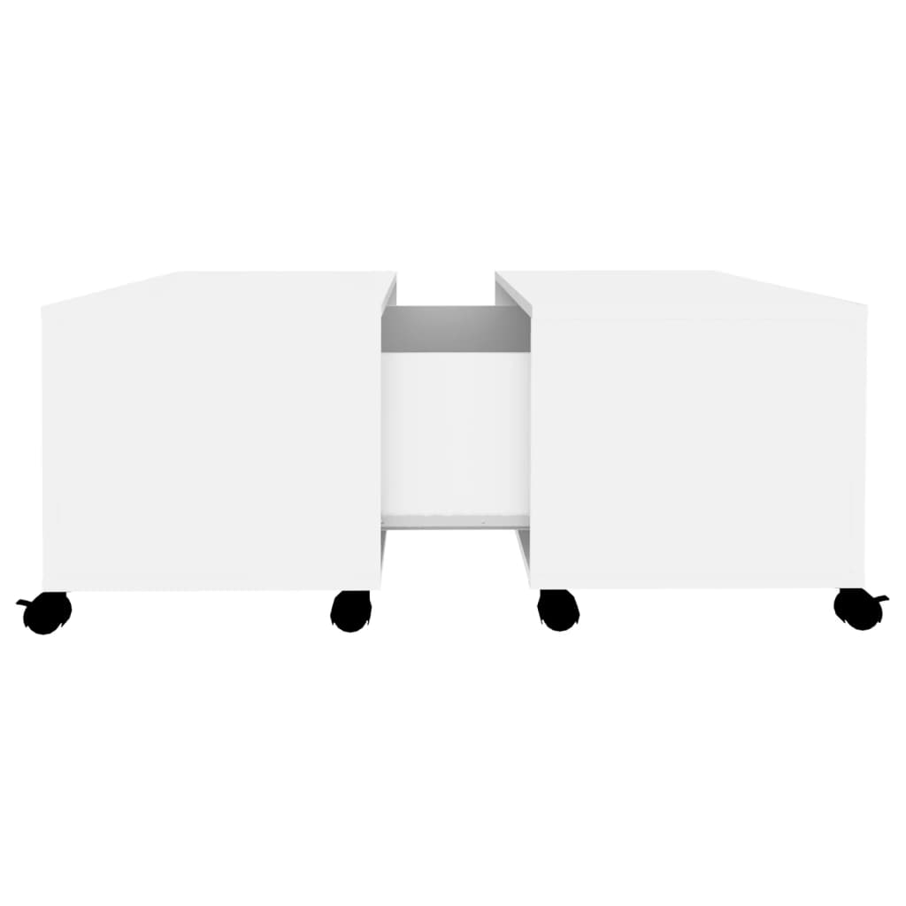 Mesa de centro 75x75x38 cm contraplacado branco