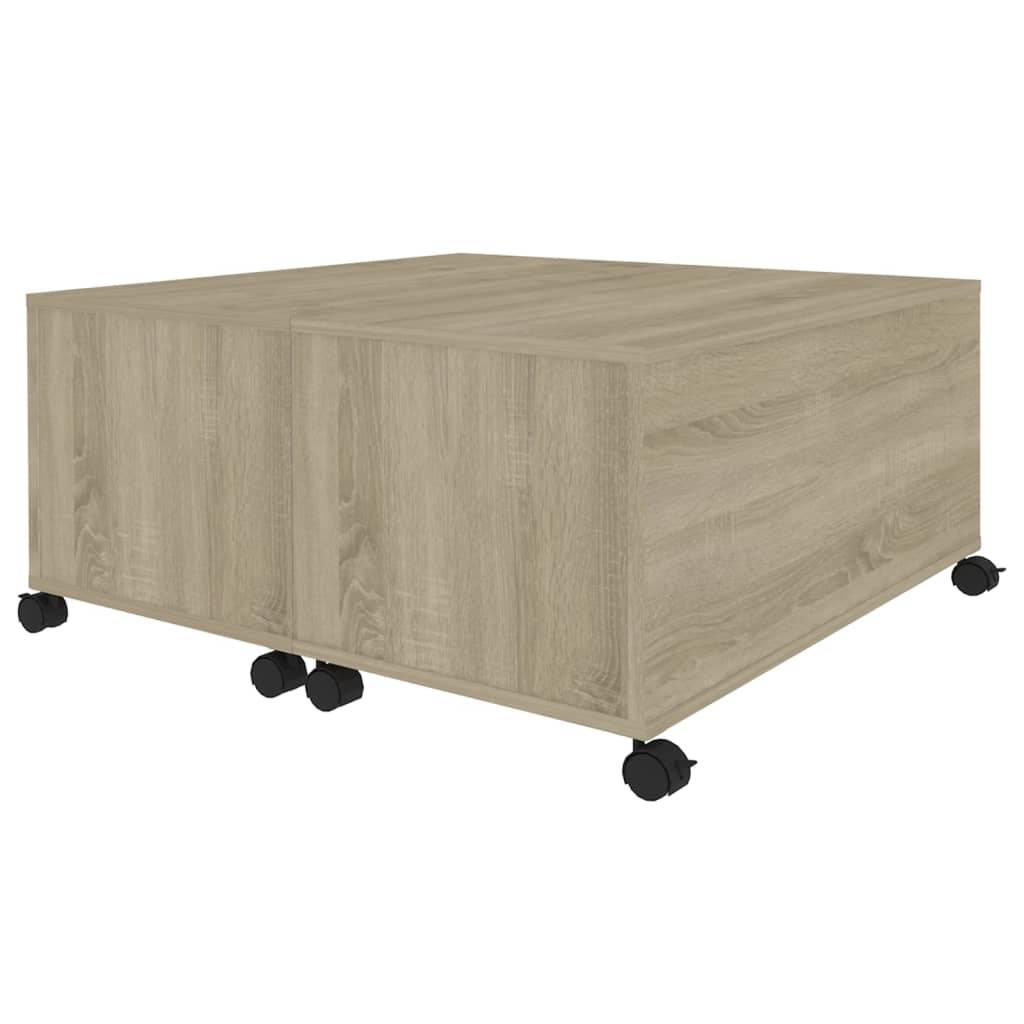 Mesa de centro 75x75x38 cm contraplacado carvalho sonoma