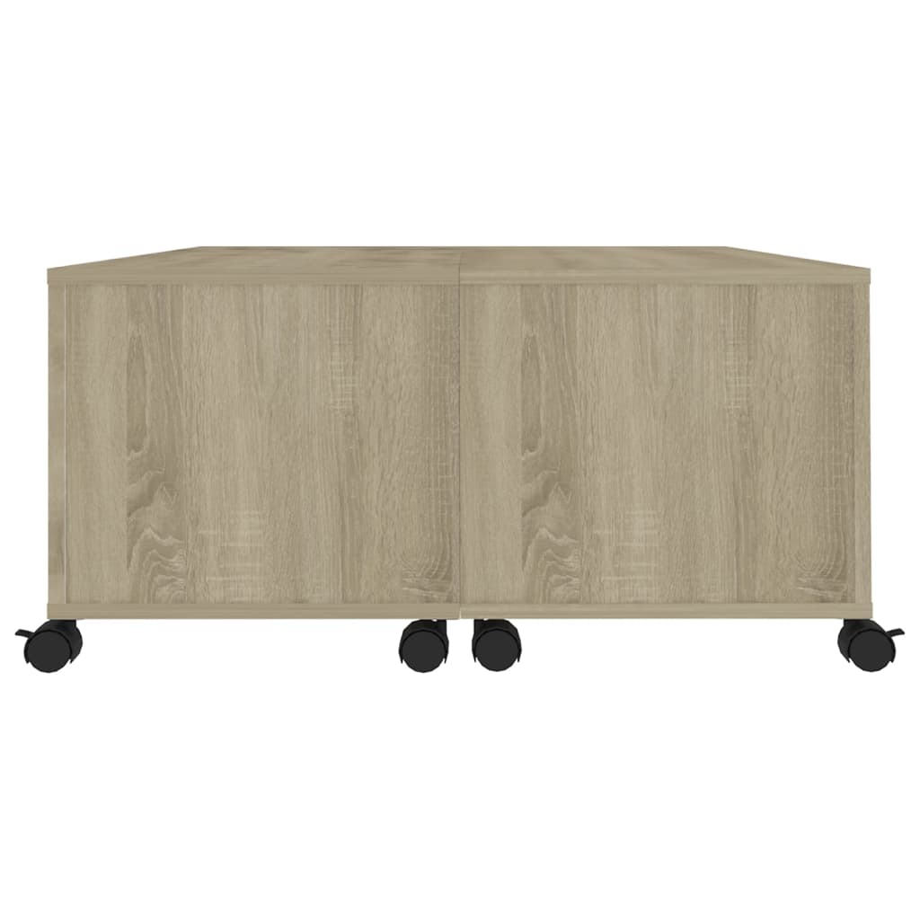 Mesa de centro 75x75x38 cm contraplacado carvalho sonoma