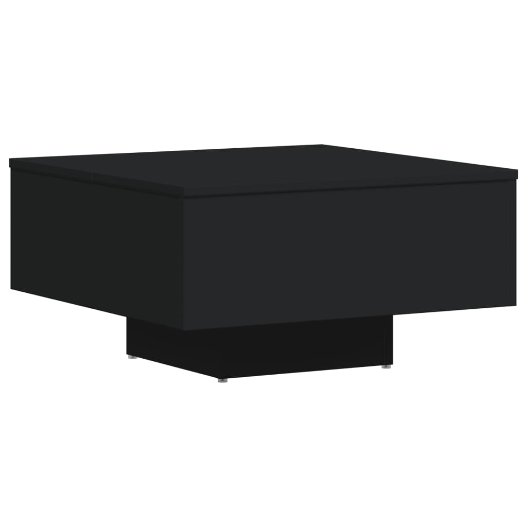 Mesa de centro 60x60x31,5 cm derivados de madeira preto