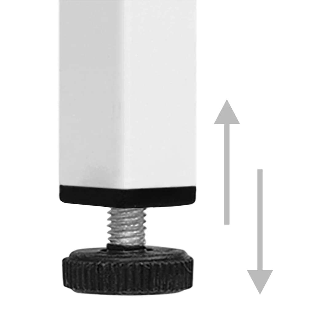 Mesa de cabeceira 35x35x51 cm aço branco