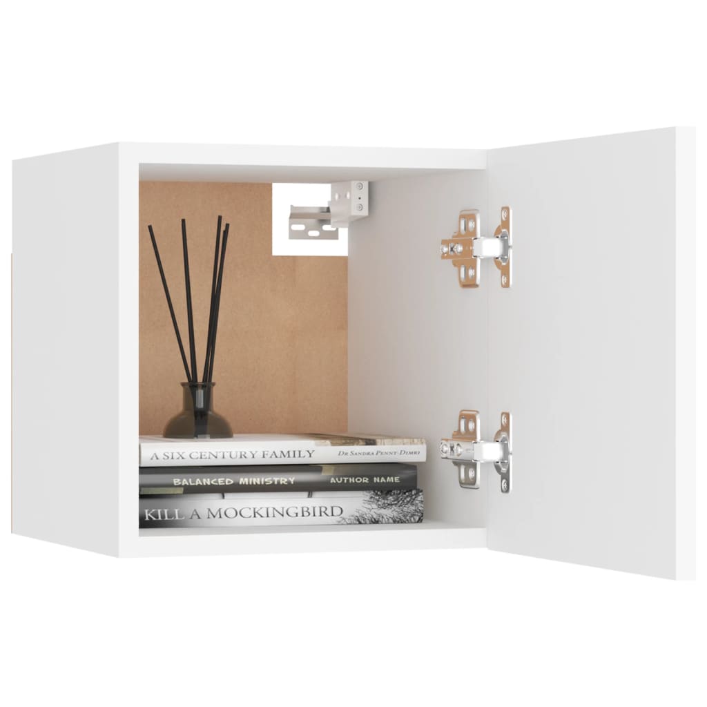 Mesas de cabeceira 2 pcs 30,5x30x30 cm derivados madeira branco