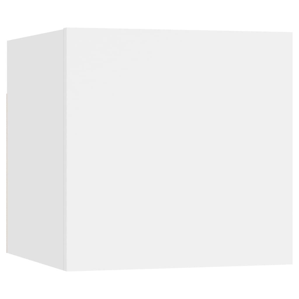 Mesas de cabeceira 2 pcs 30,5x30x30 cm derivados madeira branco