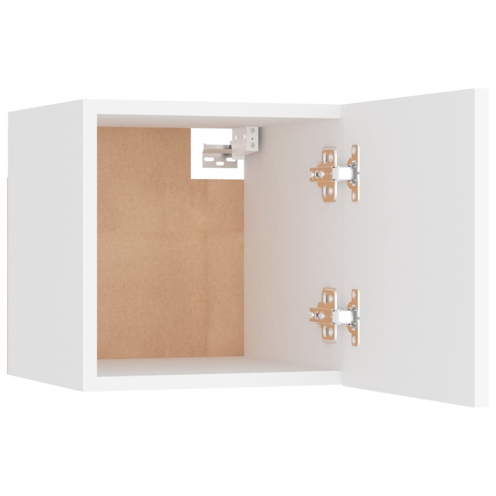 Mesas de cabeceira 2 pcs 30,5x30x30 cm derivados madeira branco