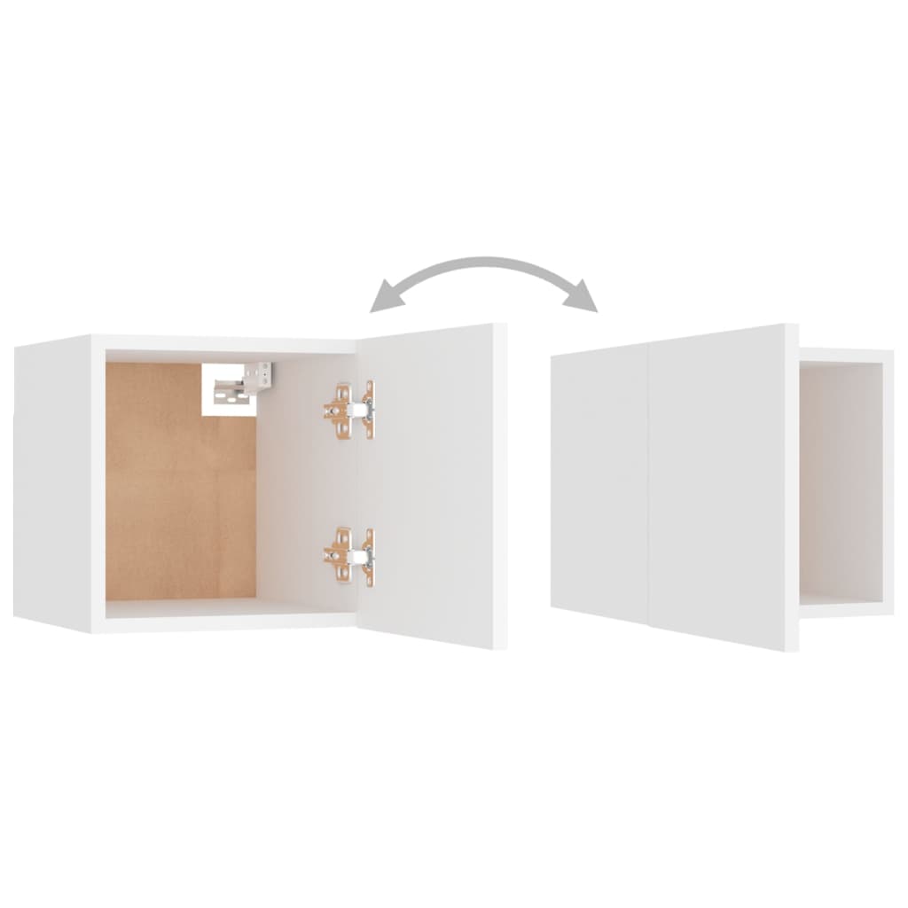 Mesas de cabeceira 2 pcs 30,5x30x30 cm derivados madeira branco