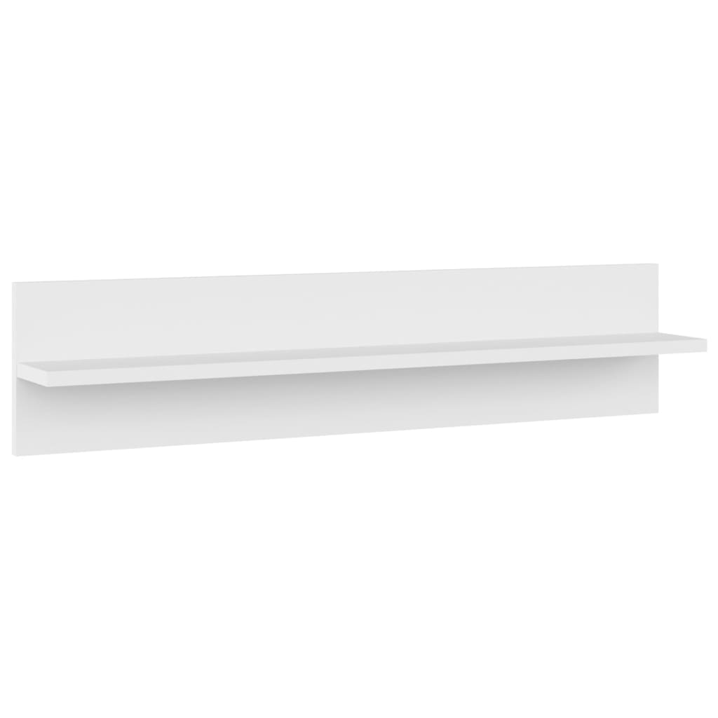 Estantes de parede 4 pcs 80x11,5x18 cm contraplacado branco
