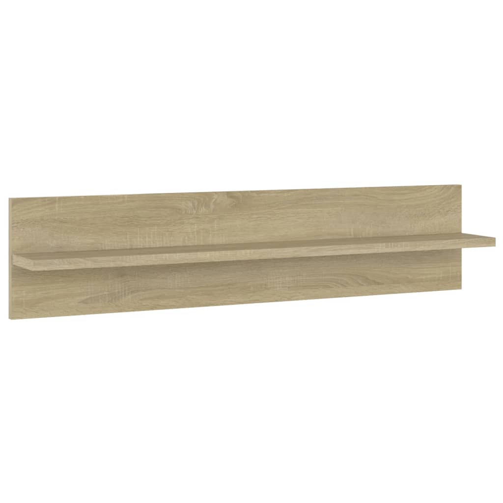 Estantes de parede 2pcs 80x11,5x18 cm contrapl. carvalho sonoma