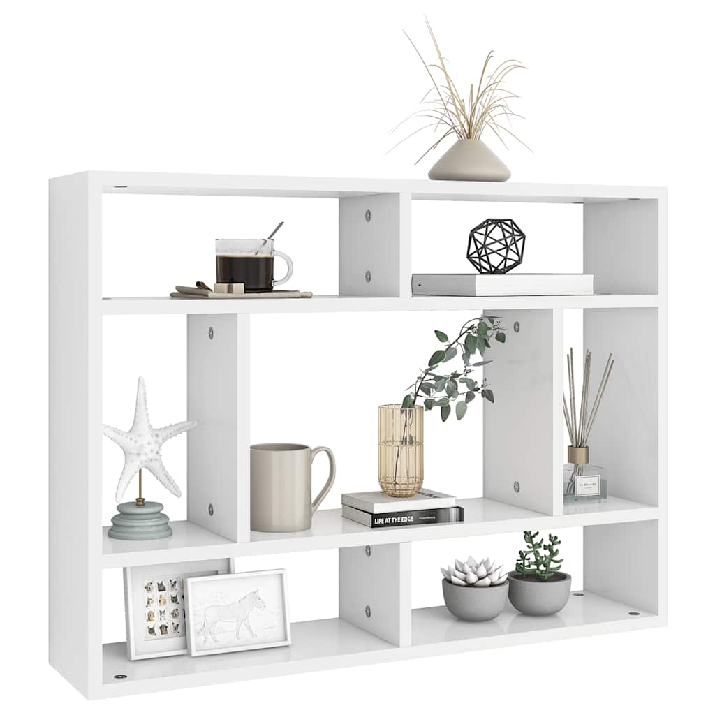 Estante de parede 75x16x55 cm contraplacado branco