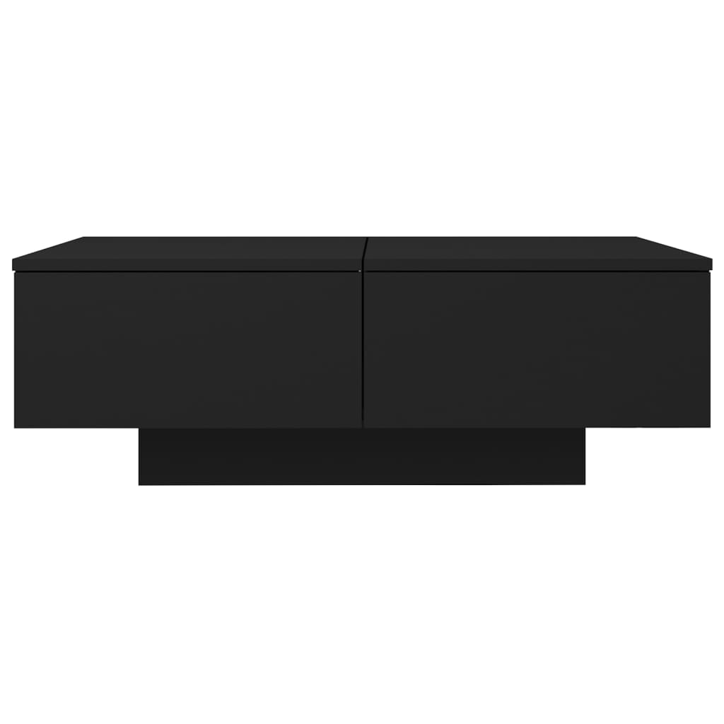 Mesa de centro 90x60x31 cm contraplacado preto