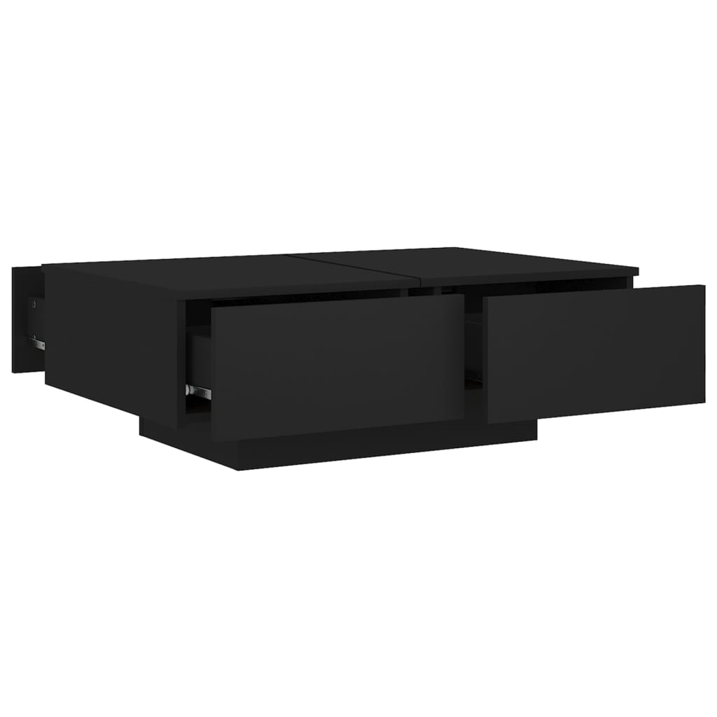 Mesa de centro 90x60x31 cm contraplacado preto